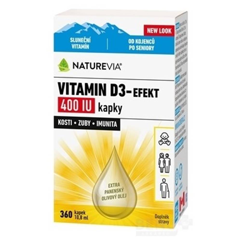 Swiss Herbal Remedies Ltd.,Ontario SWISS NATUREVIA Vitamín D3-effekt 400 I.U. 10,8 ml