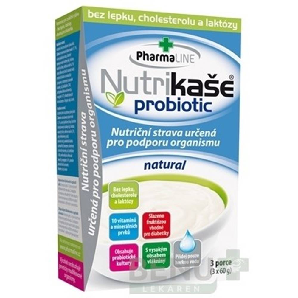 PharmaLINE NUTRIKAŠA Probiotic natural 3 x 60g