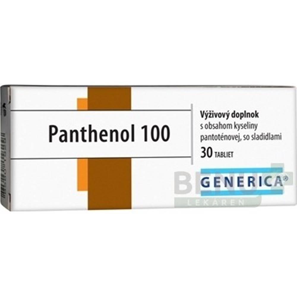 Generica GENERICA Panthenol 100 30 tabliet
