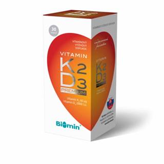 Biomin Vitamín K2 + vitamín D3 Premium 30 cps