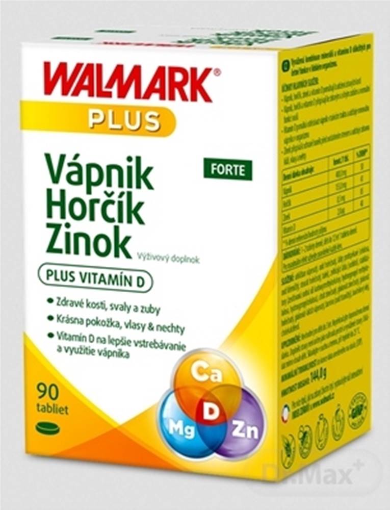 Walmark WALMARK Vápnik Horčík Zinok FORTE
