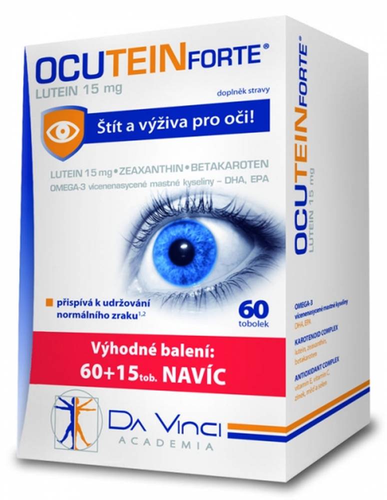 Ocutein OCUTEIN FORTE Luteín 15 mg - DA VINCI