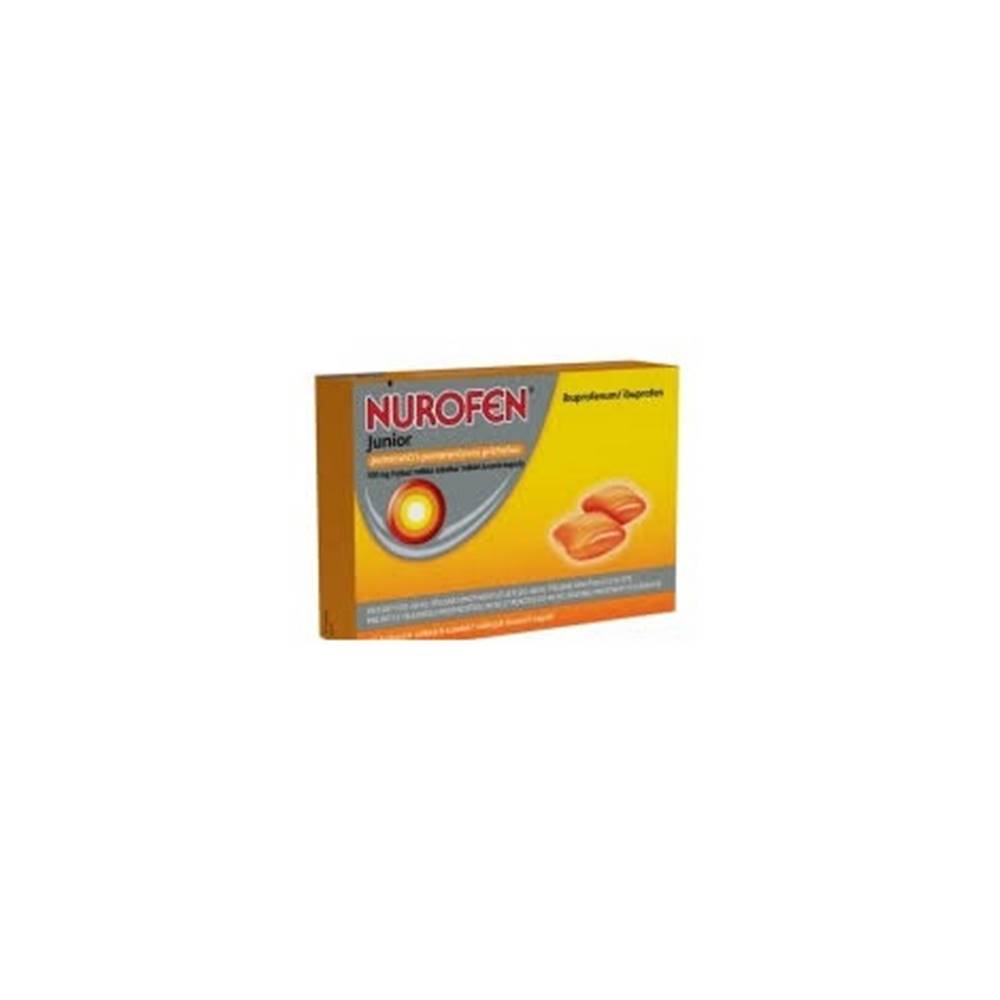 Reckitt Nurofen Junior s pomarančovou príchuťou 100 mg 12 žuvacích kapsúl