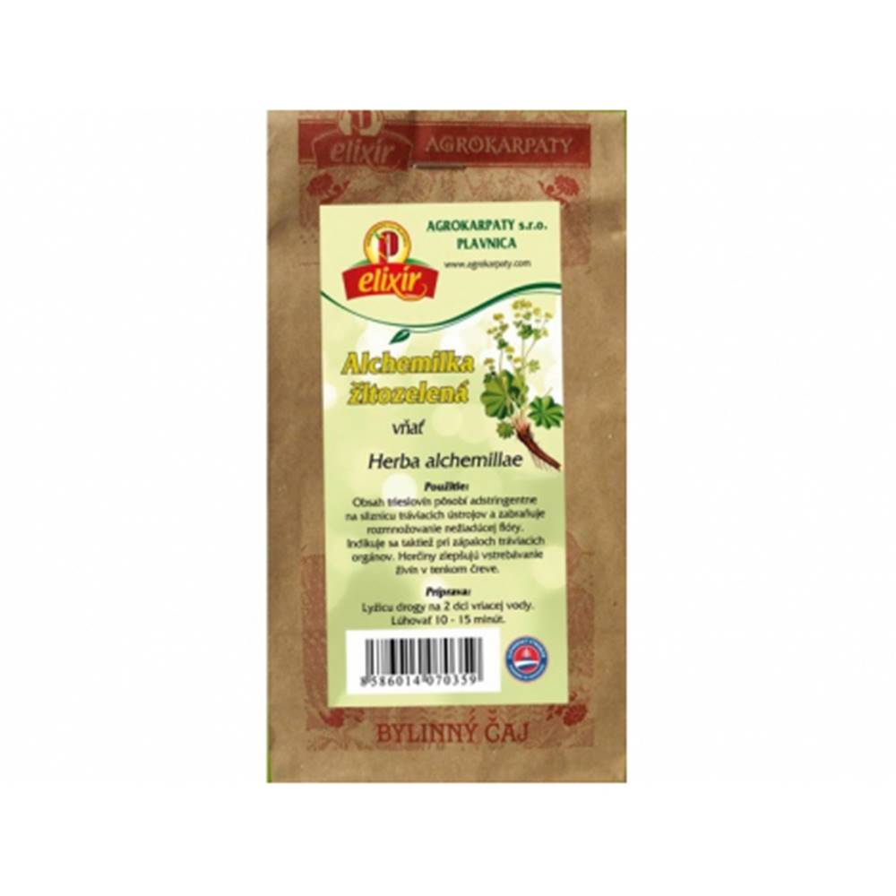 AGROKARPATY, s.r.o. Plavnica (SVK) AGROKARPATY ALCHEMILKA ŽLTOZELENÁ - vňať bylinný čaj sypaný  50 g