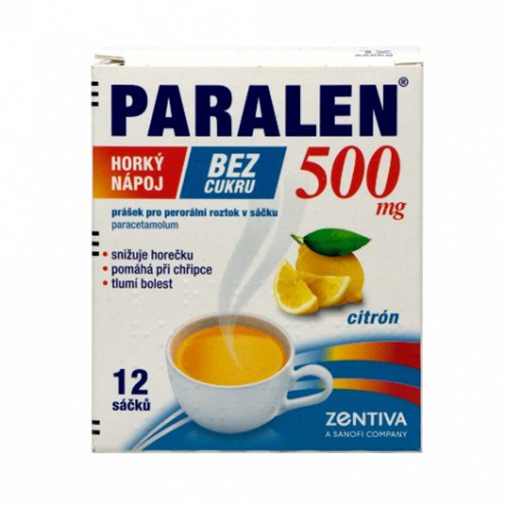 sanofi-aventis Slovakia PARALEN horúci nápoj bez cukru 500 mg  vrecúška 12 ks