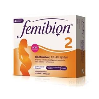 Femibion 2 Tehotenstvo tbl 28 + cps 28 (kys. listová + vitamíny, minerály + DHA) 56 ks