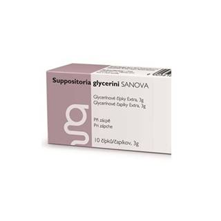 SANOVA Suppositoria glycerini Extra 3g glycerínové čípky 10 ks