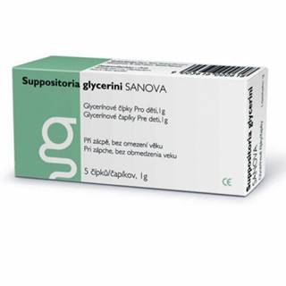 SANOVA Suppositoria glycerini pre deti 1g glycerínové čípky 5 ks
