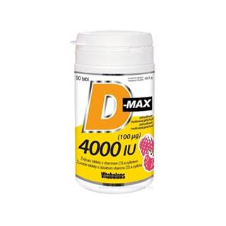 VITABALANS D-max 4000 IU (100 µg) 90 žuvacích tabliet