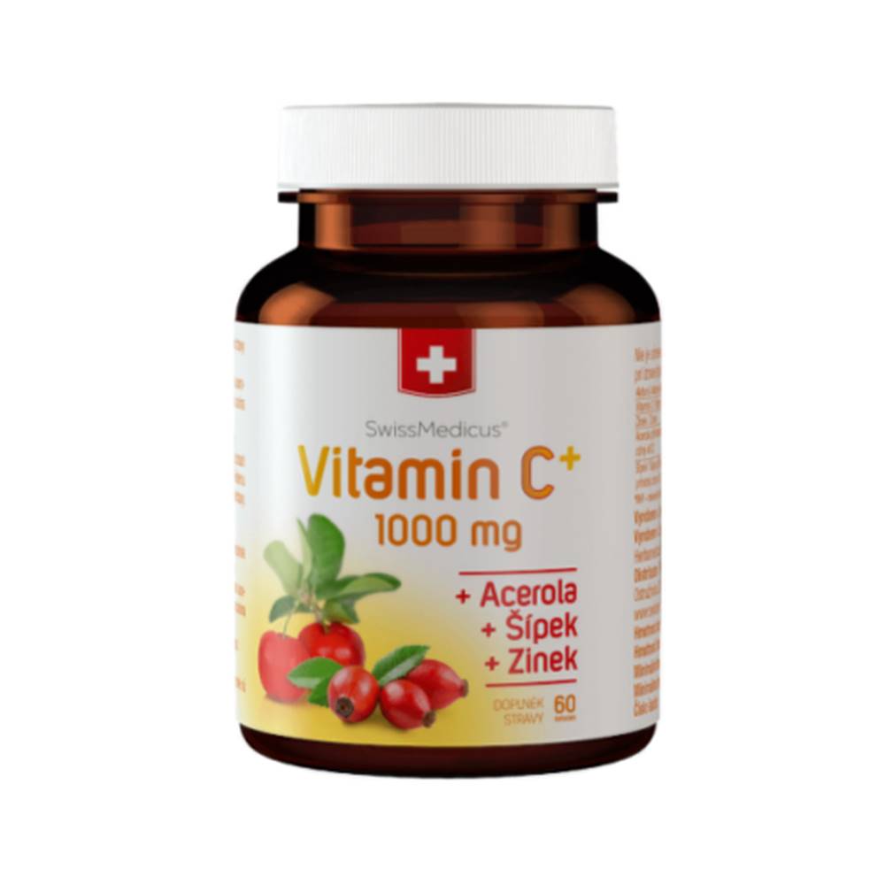 SWISS MEDICUS SWISSMEDICUS Vitamín C+ 1000 mg 60 kapsúl