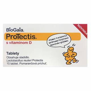 BioGaia Protectis s vitamínom D pomaranč 10 tbl